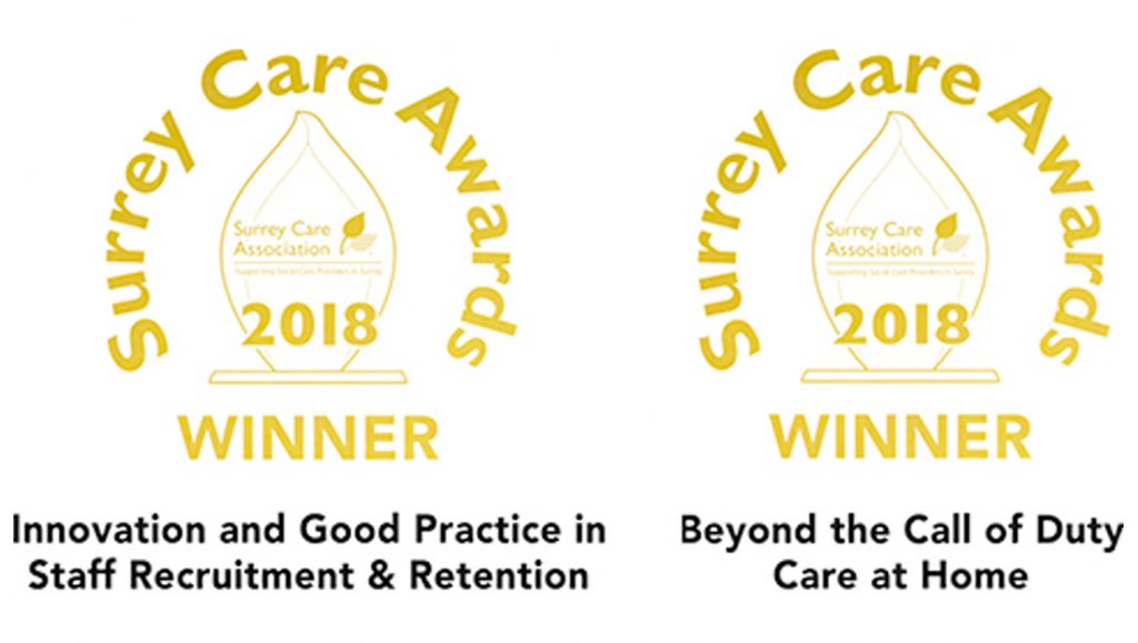 Surrey Care Awards 2018 Winner awards