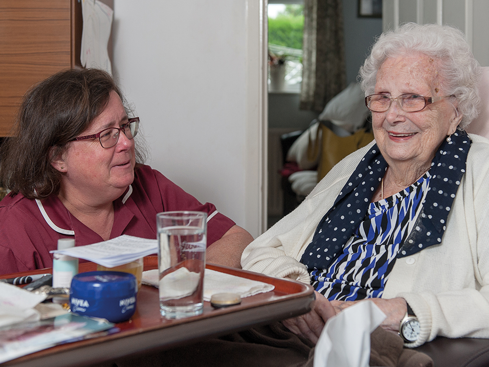 Carer and client