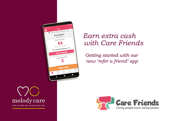 Care Friends brochure and app